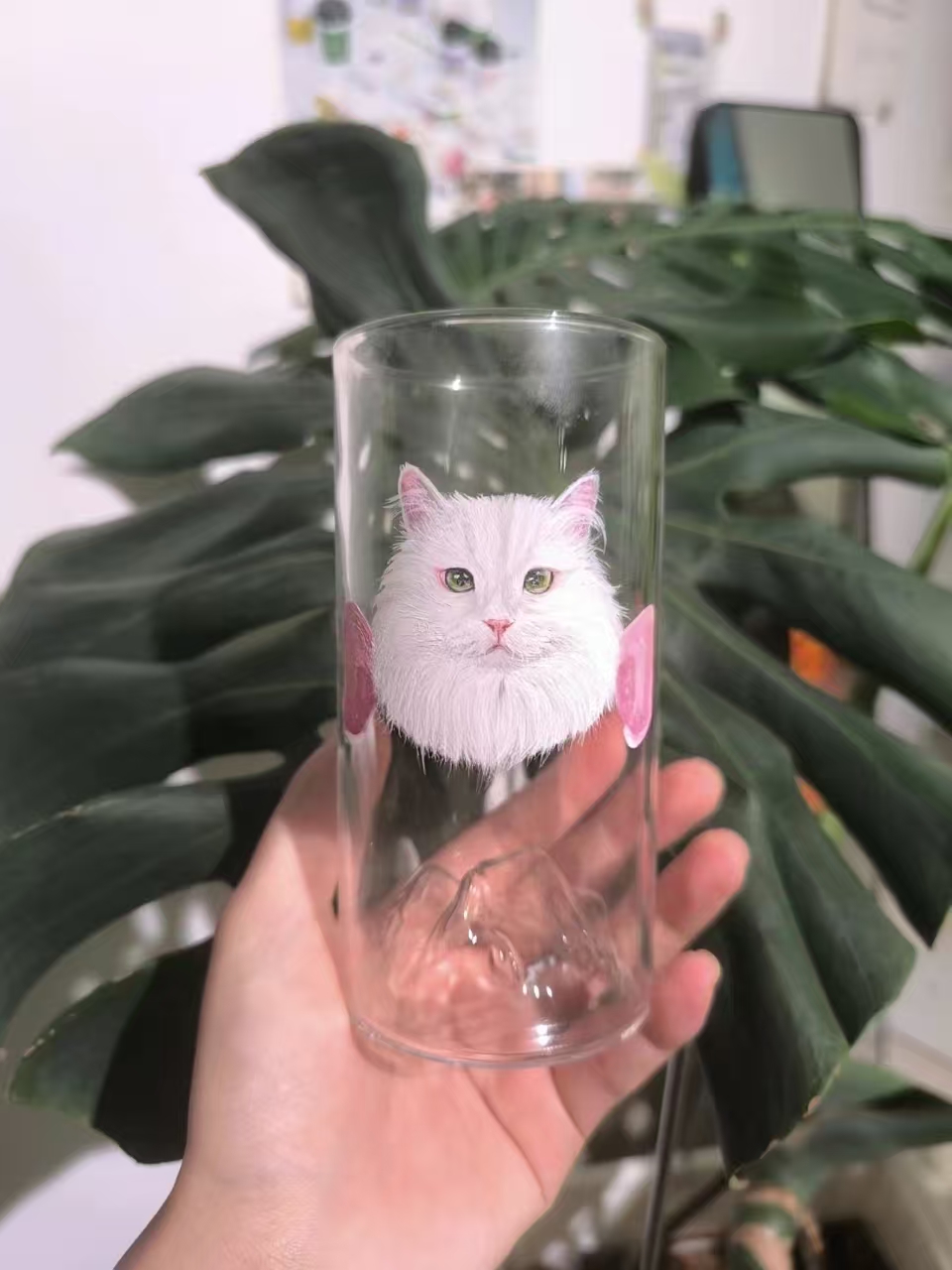 custom acrylic painted glass cup custom acrylic painted glass cup